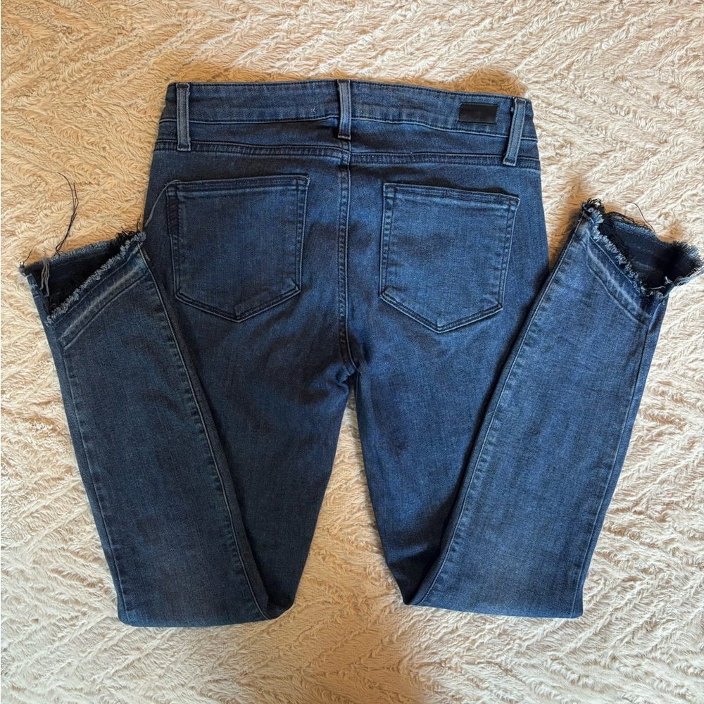 Paige Frayed Mid-Rise Jeans 28 - Picture 5 of 5